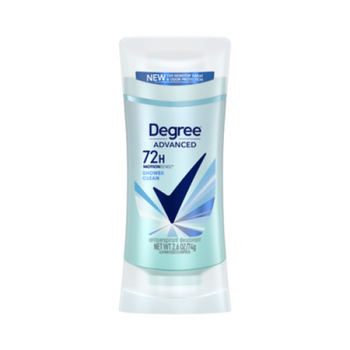Deodorant, Degree, Shower Clean, Protectie suplimentara impotriva transpiratiei, 72h, 74g