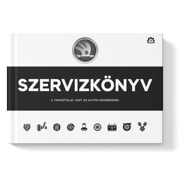 Škoda szervizkönyv A5-ös formátum (210x148mm)