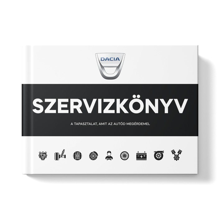Dacia szervizkönyv A5 formátum (210x148mm)