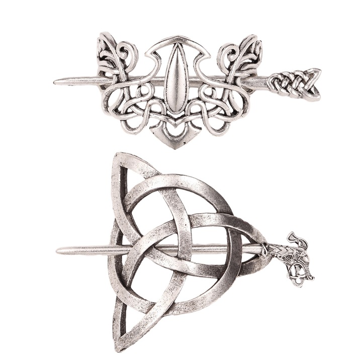 Ezüst hajcsat, Kreatív hajcsat, Minimalista hajcsat, Női hajcsat