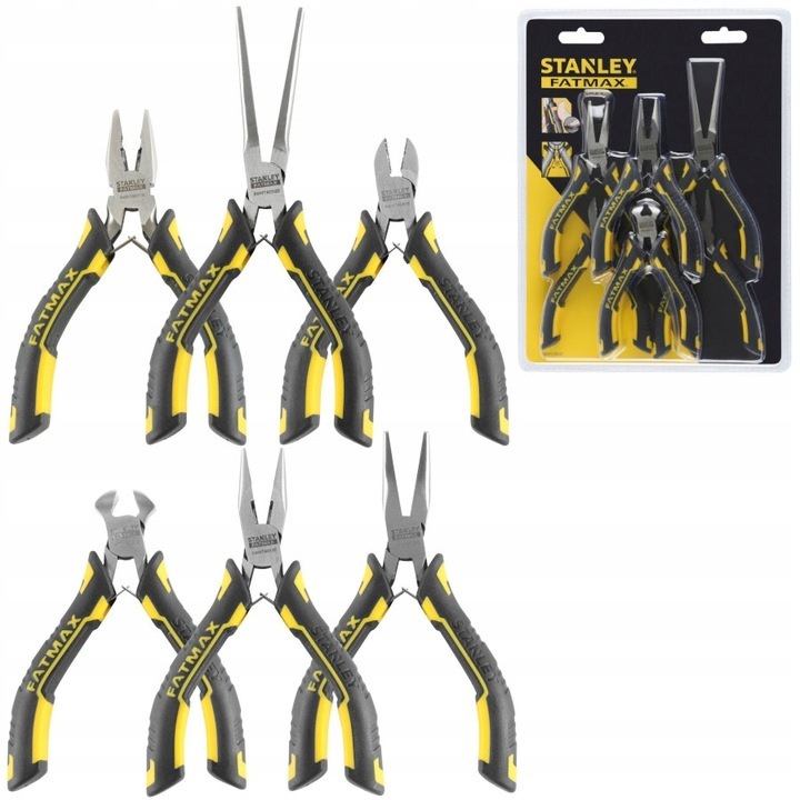 Set 6 clesti, Stanley, FatMax, otel, galben/negru