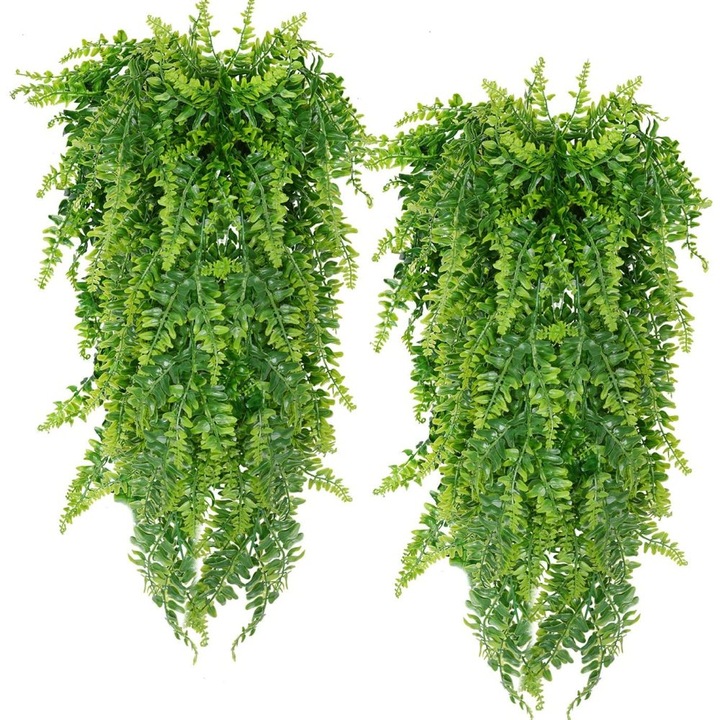 Set plante artificiale, Cozevdnt, iedera, 2 bucati, verde