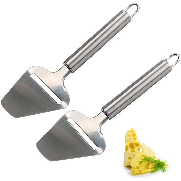 Комплект за рязане на сирене, AMRINUGL, неръждаема стомана, 22 см, ширина на острието 7,3 см, подходящ за съдомиялна машина