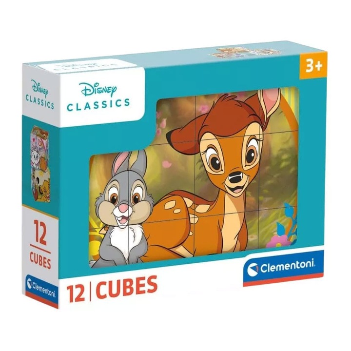 Puzzle Clementoni, Disney Classics, 12 cuburi