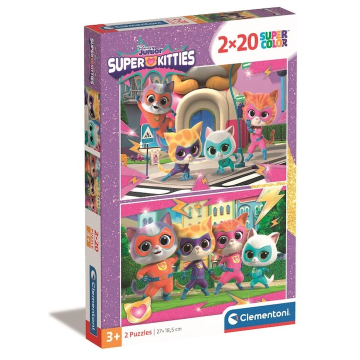 Disney Szupercicák puzzle 2x20 db-os Clementoni