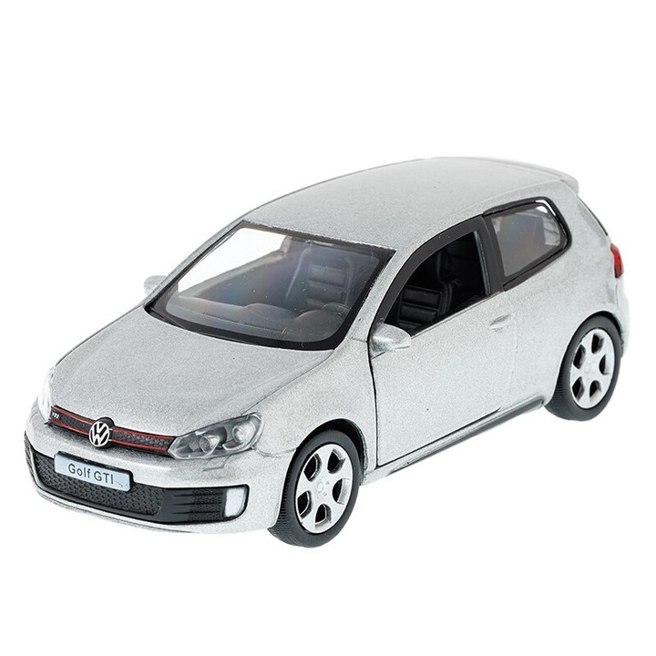 Автомобил РМЗ, VW Golf GTI K-971, метален, с отворени врати, сив, 3+