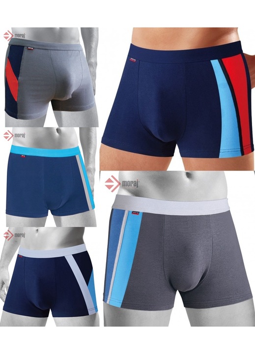 Set 5 perechi boxeri barbati, Moraj, bumbac, XL INTL