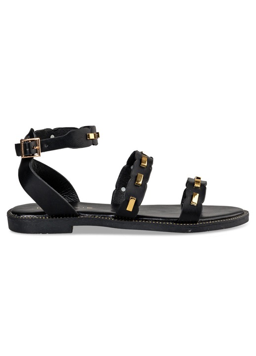 Sandale dama, Envie Shoes, Piele ecologica, Negru, 41 EU