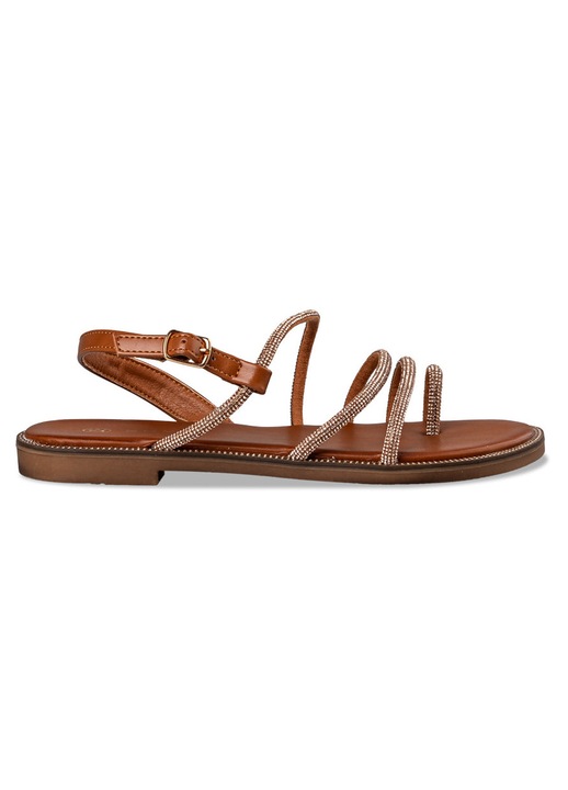 Sandale dama din piele ecologica Envie Shoes, Negru