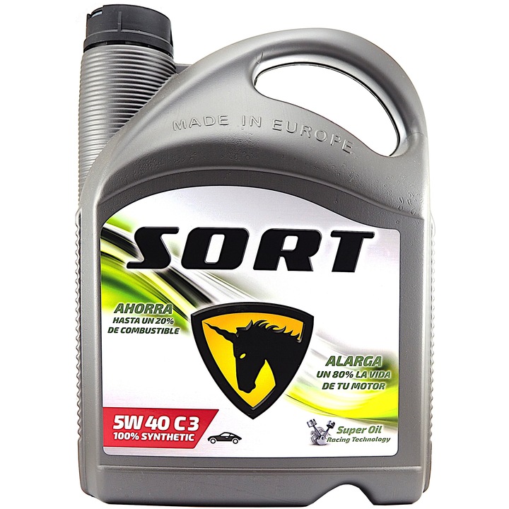 Ulei Motor SORT 5W40 C3, Full Sintetic, 5L, Economie Combustibil