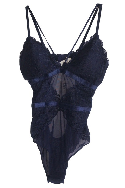 Lenjerie body dama, bleumarin, XL, SHEKINI