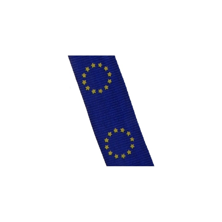 Snur pentru medalie UE, albastru, 22 mm