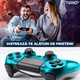 Controller Wireless DoubleShock Teno®, compatibil cu PS4, joystick-uri analog, vibratie dubla, baterie performanta, verde