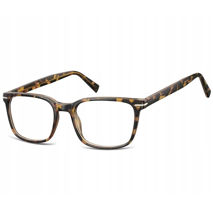 Ochelari de vedere unisex Sunoptic, pantera lucioasa cu accente rosii, 13.4x4.35cm, UV 400