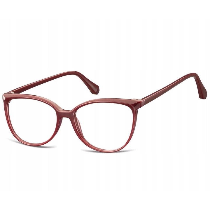 Ochelari de vedere femei, Sunoptic, UV 400, bordo, 54x15x148mm