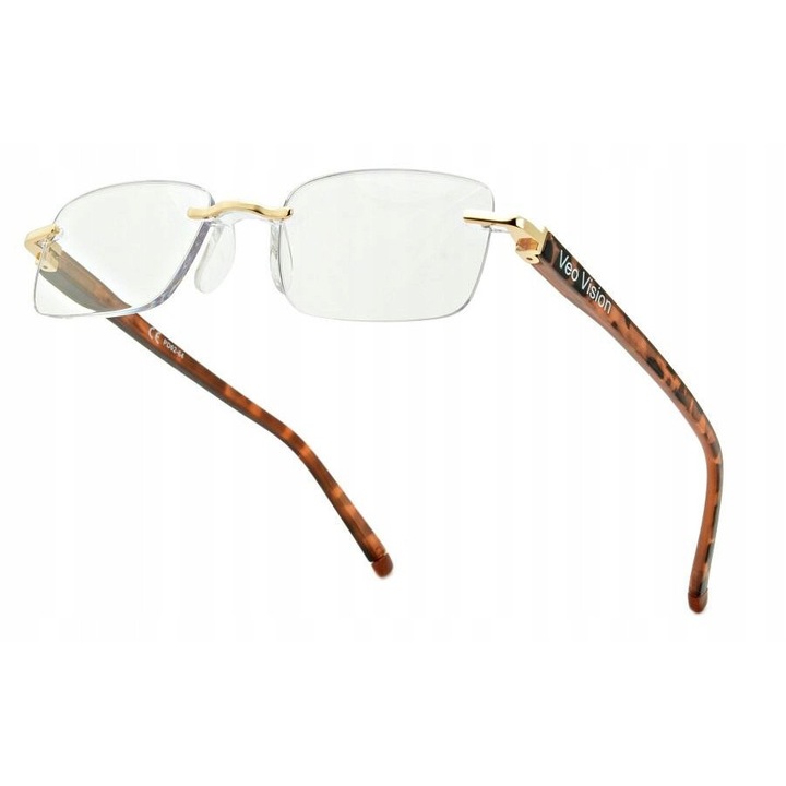 Ochelari de vedere Stylion ST323A, unisex, rame metalice aurii, design elegant si modern, usori si confortabili, pentru lectura si utilizare zilnica, dimensiune 13.2x3.3 cm, EAN 5904830469950