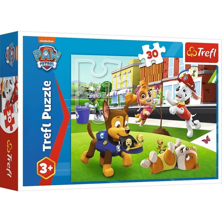 Puzzle Trefl 30 Patrula Catelusilor Catei In Actiune