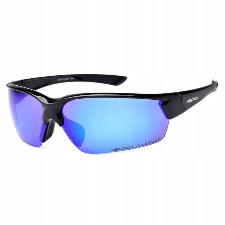Ochelari sport, Arctica S-177, polarizati, negru/albastru, 13.5x4.2cm
