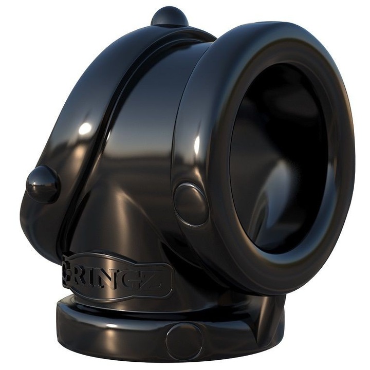 Inel Suport Erectie PIPEDREAMS Rock Hard Pipe, TPR, Negru