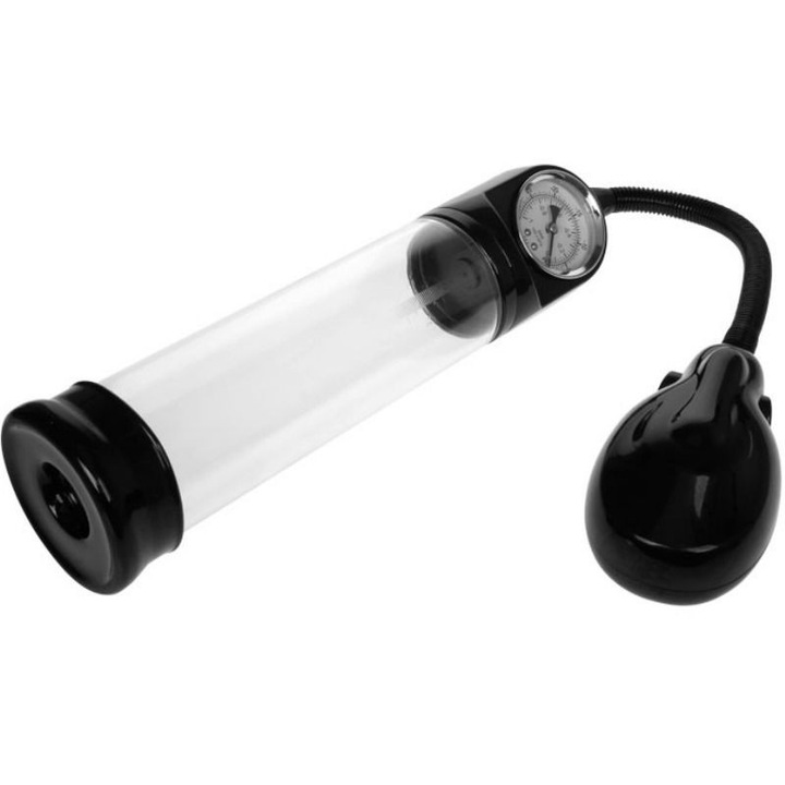 Автоматична помпа за монтаж Pretty Love Alexander, С манометър и бързо освобождаване, TPR пръстен, Прозрачен