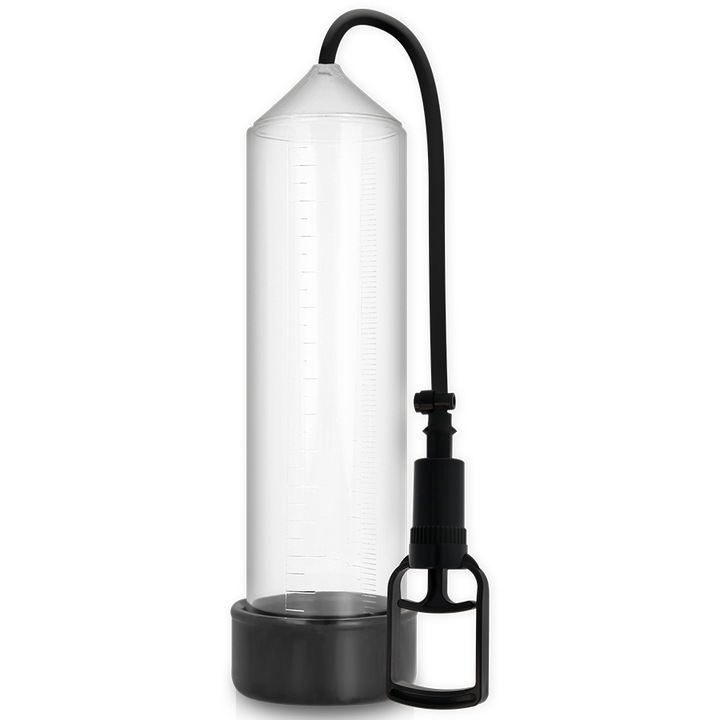 Помпа за уголемяване на пениса Pump Addicted RX7, силиконова, прозрачна, 24x6см