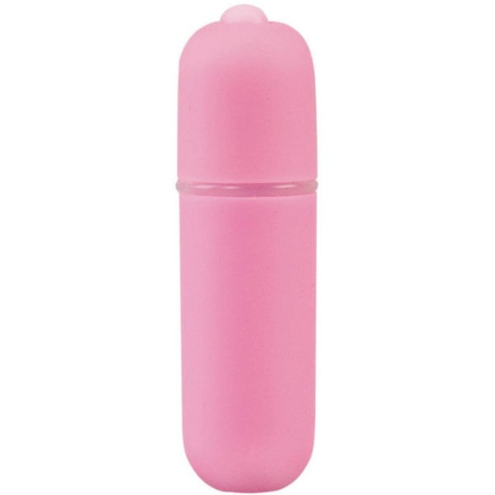 Vibrator Bullet GLOSSY, 10 moduri de vibratie, rezistent la apa, roz, 18x61mm
