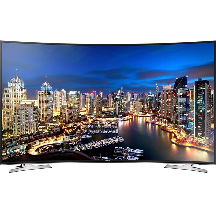 Televizor Smart LED Samsung, Curbat, 138 cm, 55HU7100, Ultra HD 4K