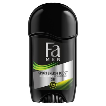 Deodorant Stick Anti-perspirant Fa Men Sport Energy Boost, 50 ml Deodorant Stick Anti-perspirant Fa Men Sport Energy Boost, 50 ml