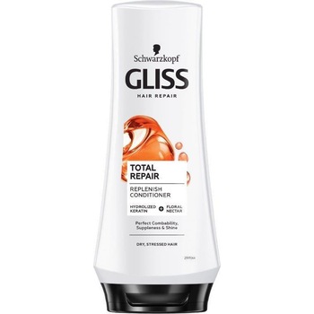 Balsam Gliss Total Repair 19 pentru par uscat si deteriorat, 200 ml Balsam Gliss Total Repair 19 pentru par uscat si deteriorat, 200 ml