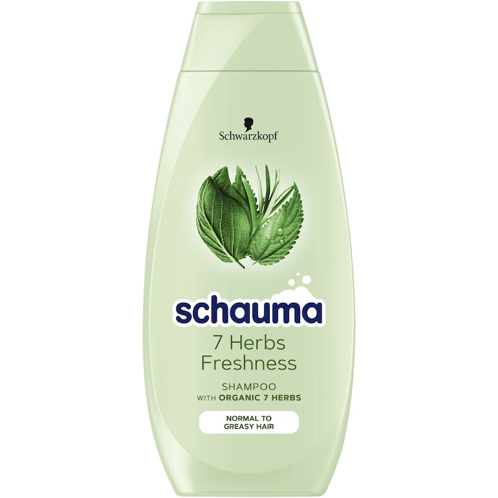 Sampon Schauma 7 Plante Freshness pentru par normal sau cu tendinta de ingrasare, 400 ml