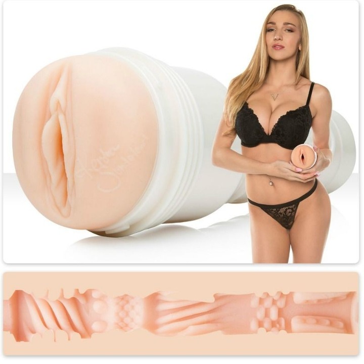 Masturbator Kendra Sunderland, Fleshlight, design vagin, silicon