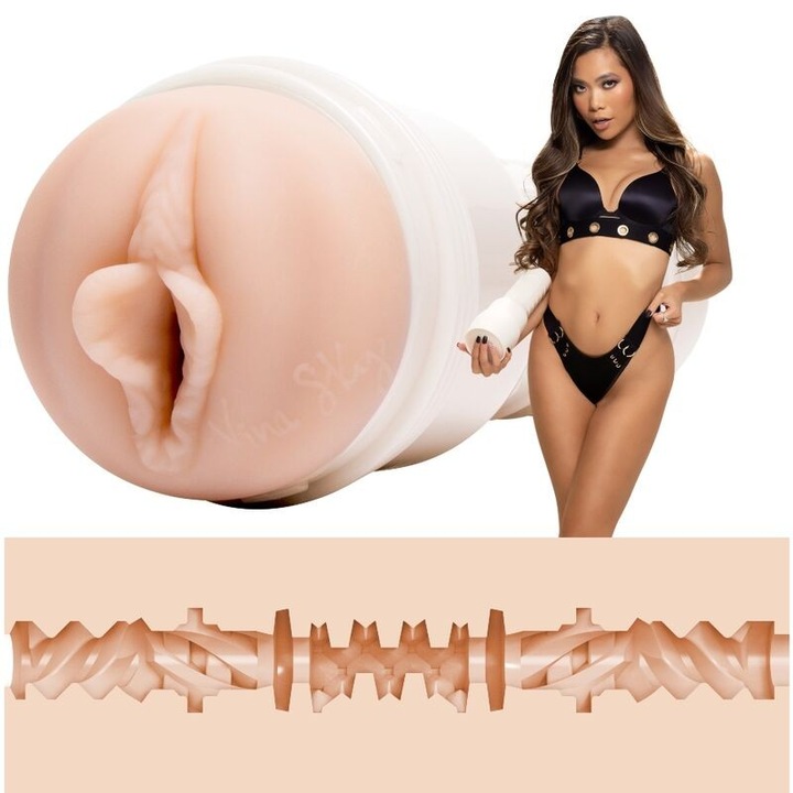Masturbator Fleshlight Girls, Vina Sky Exotica, Textura Realista, Culoarea pielii