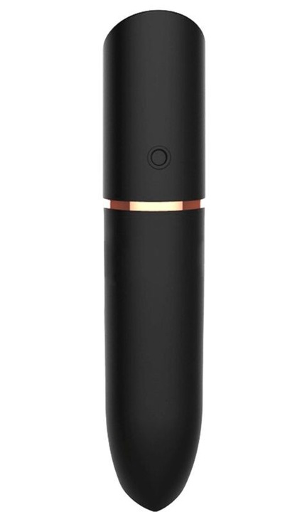 Vibrator Adrien Lastic Rocket, 10 moduri de vibratie, rezistent la apa, negru, 9x1.8cm