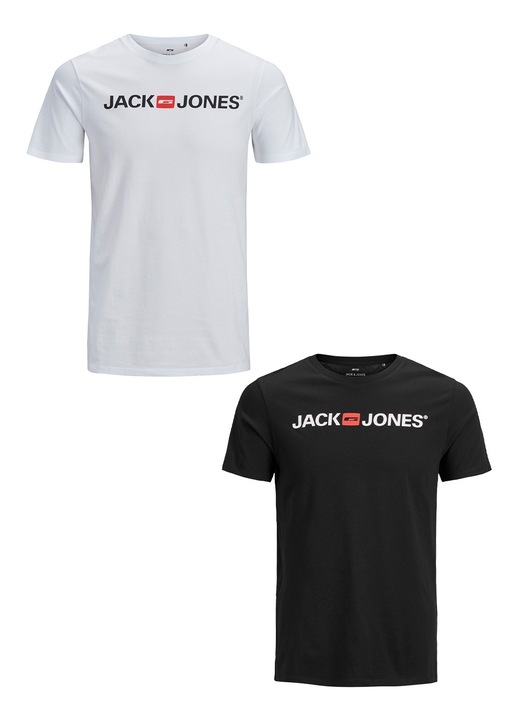 2 db-os ferfi polo keszlet, Jack & Jones, feher, Fehér/Fekete