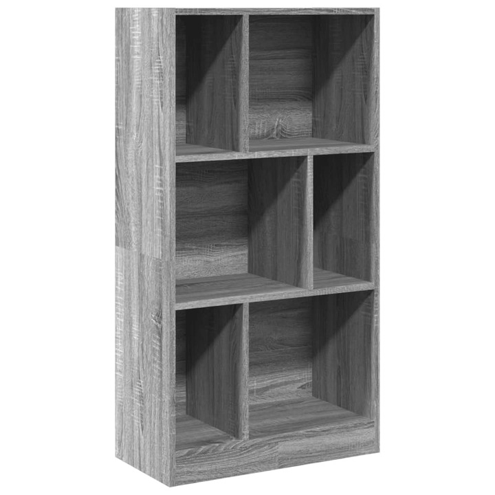 Biblioteca vidaXL, gri sonoma, 57x28,5x107,5 cm, lemn prelucrat, 17.4 kg