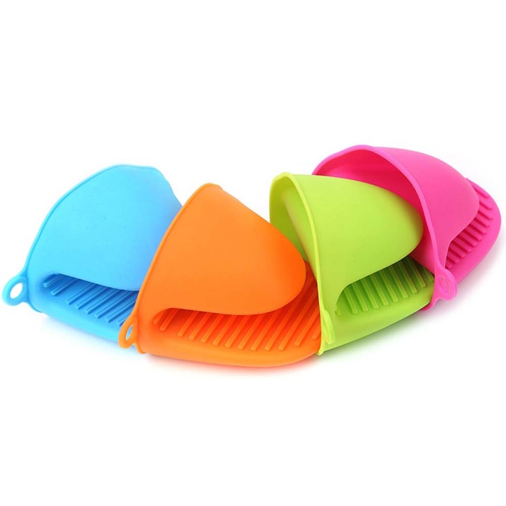 Mini szilikon sütőkesztyű készlet, hőálló, csúszásmentes, többszínű