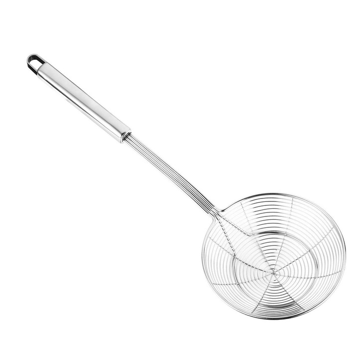 Tömör rozsdamentes acél szűrőkanál, 5,4 hüvelyk