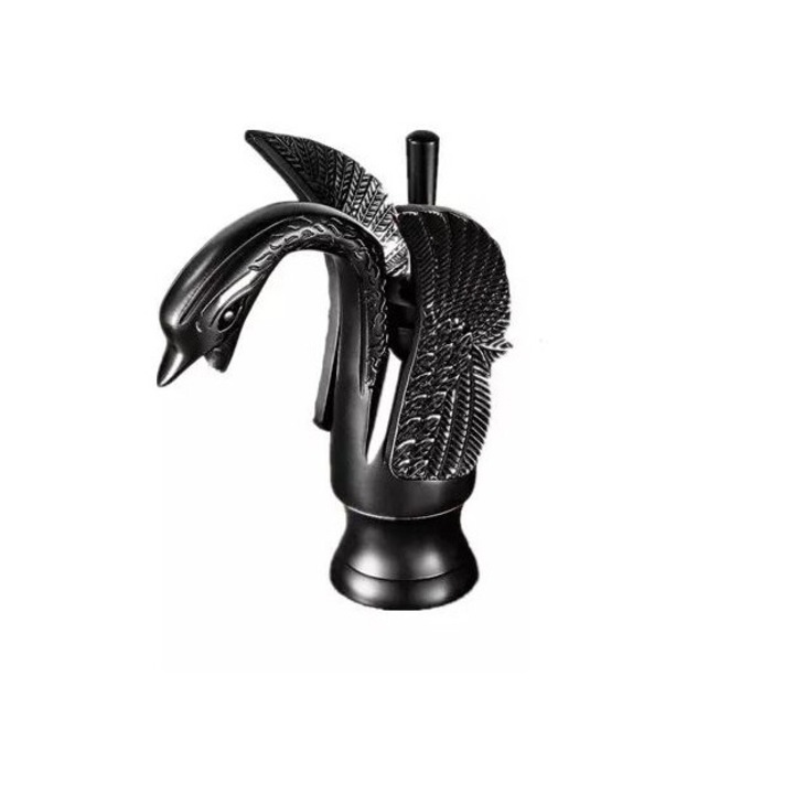 Középmagas antikolt fekete mosdócsaptelep