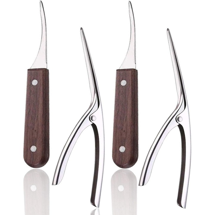 Curatator din inox AMRINUGL, cu maner ergonomic, rezistent la coroziune, utilizare acasa si in restaurante