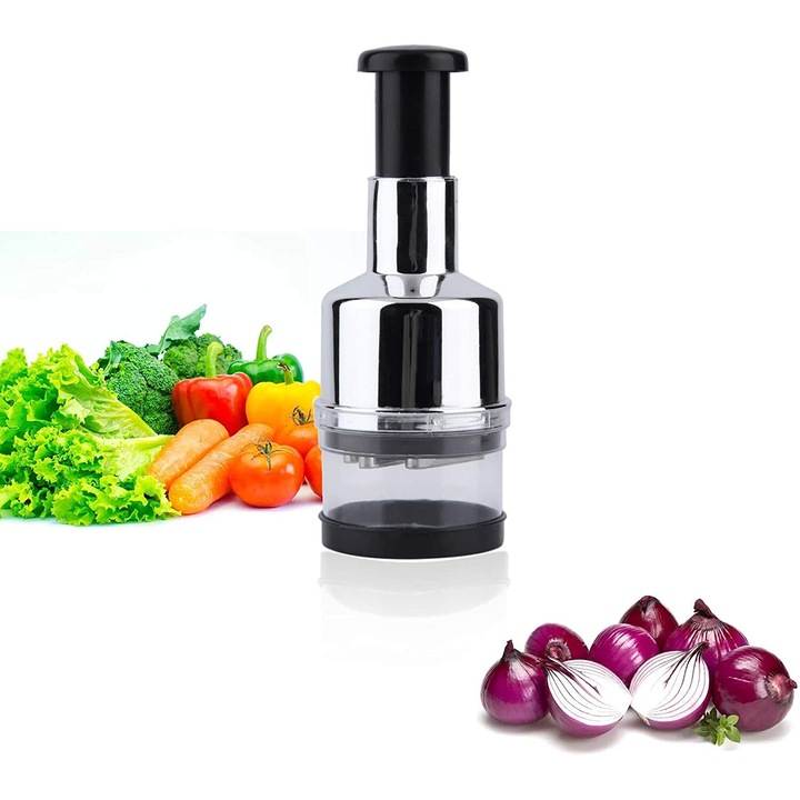 Enforose kézi konyhai robotgép, rozsdamentes acél pengével, zöldségek egyszerű vágásához