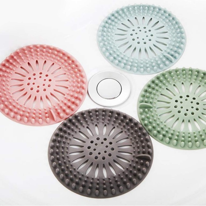 Set accesorii pentru cada, Enforose, Multicolor, 8 buc