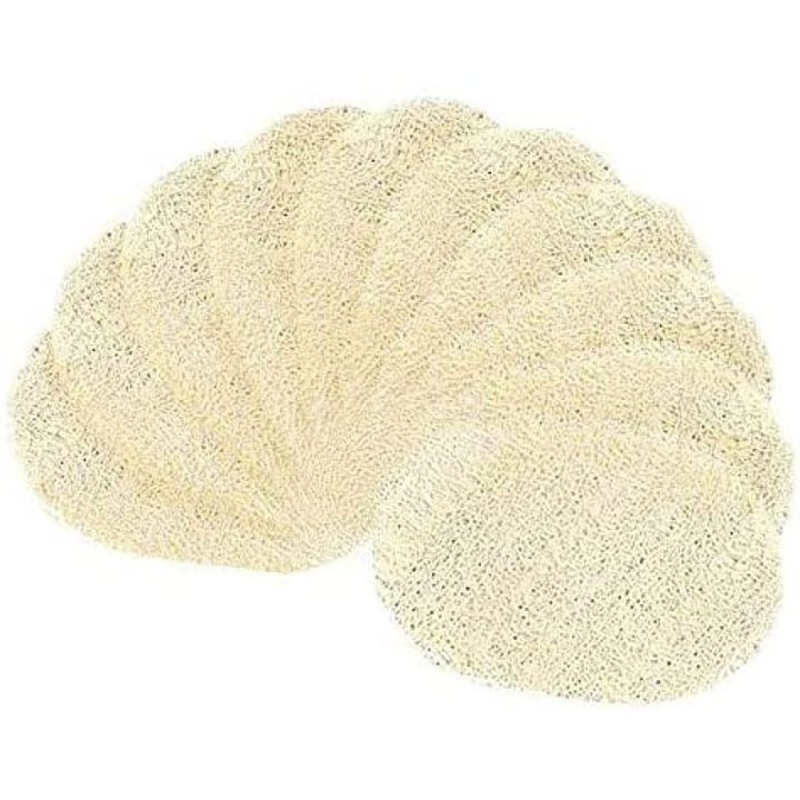 Bőrtisztító korongok, Enforose, 10 darabos készlet, megújuló forrásokból származó luffaszivacsok, újrahasználható, nőknek és férfiaknak