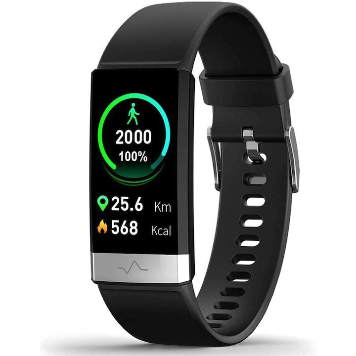 Bratara de fitness AMRINUGL, ecran colorat mare, monitorizare sanatate 24/7, moduri sportive multiple, set