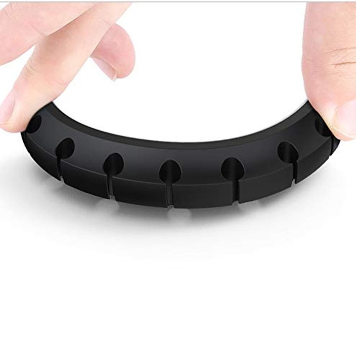 Комплект от 3 кабелни скоби, Enforose, силиконови, самозалепващи, компактен дизайн