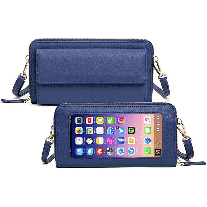 Geanta crossbody mica pentru telefon, Cozevdnt, multicolor, 25l, pentru fete