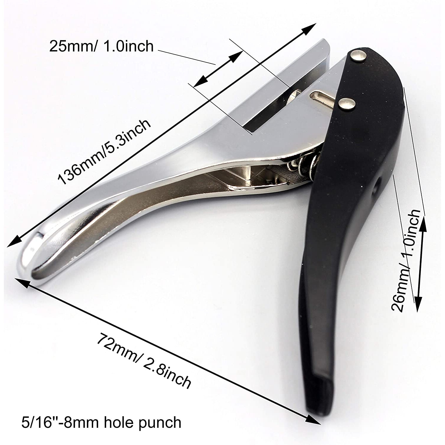 Perforator metalic, BGHYHYHI, 5.9x3.15x1 inch, capacitate 15 coli