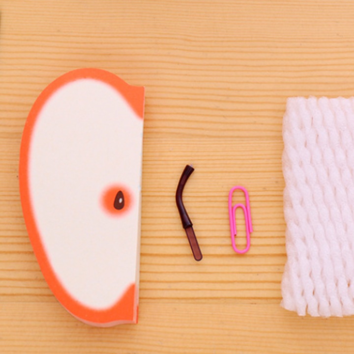 Залепващи листчета във формата на плод, Zeaicos, 150 листа, ярки цветове