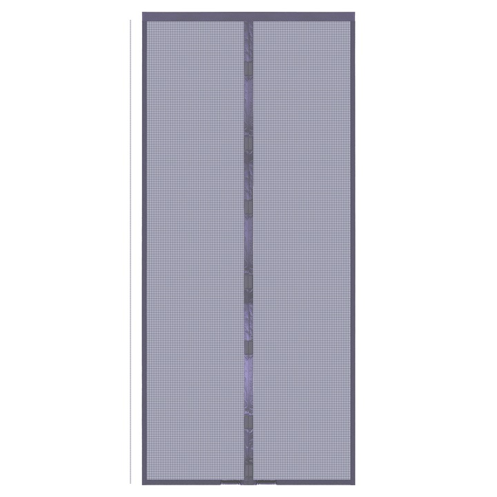 Usa magnetica de plasa, bumbac, 210x110cm, gri