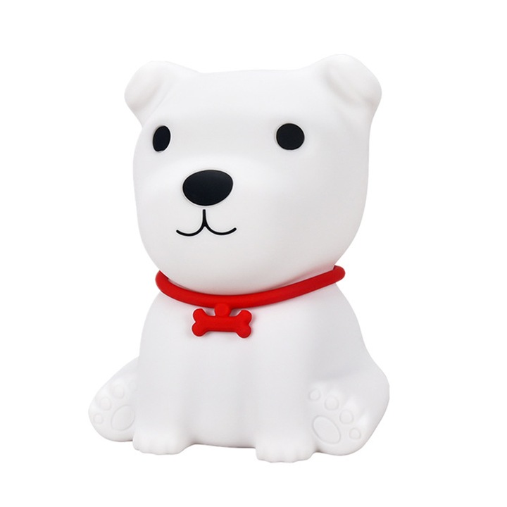 Детска нощна лампа, Силикон, 14,6 х 11 см, Многоцветна