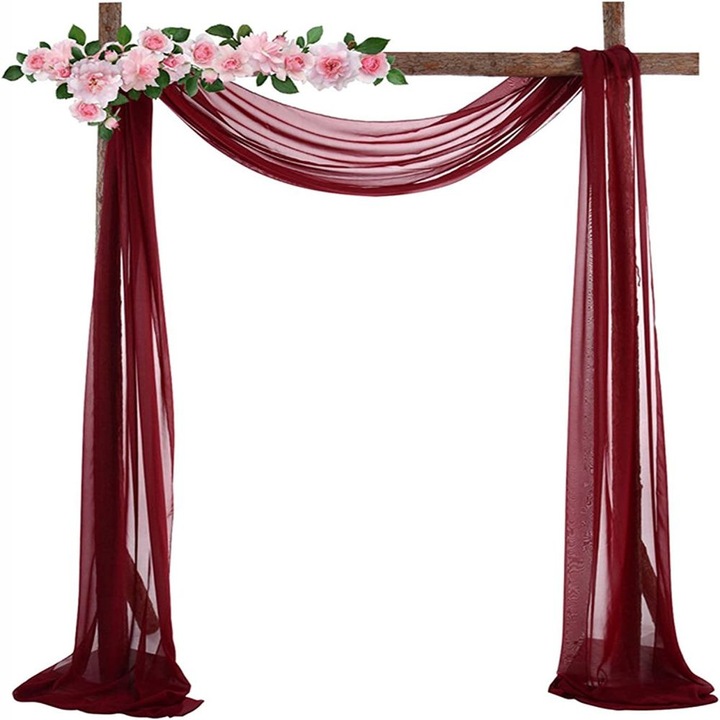 Прозрачна воалена завеса HERUSI 70x550cm бяла
